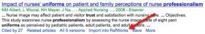 Screenshot of a Google Scholar "hit". An arrow points to the "Import into RefWorks" link.