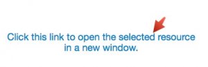 Screenshot of link that must be clicked.