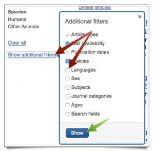 A screenshot showing the process of selecting and choosing to show the "Laguage" limit.