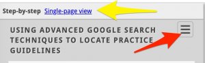 A screenshot of the tutorial instruction header.