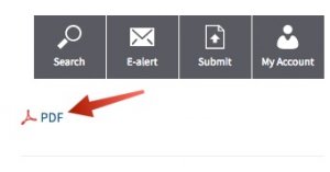 A screenshot of the .pdf button for this article.